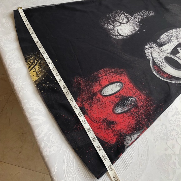 Desigual Disney Mickey Mouse Black Mesh Short Dress Print Girls/Youth Size 9/10 - Picture 8 of 16